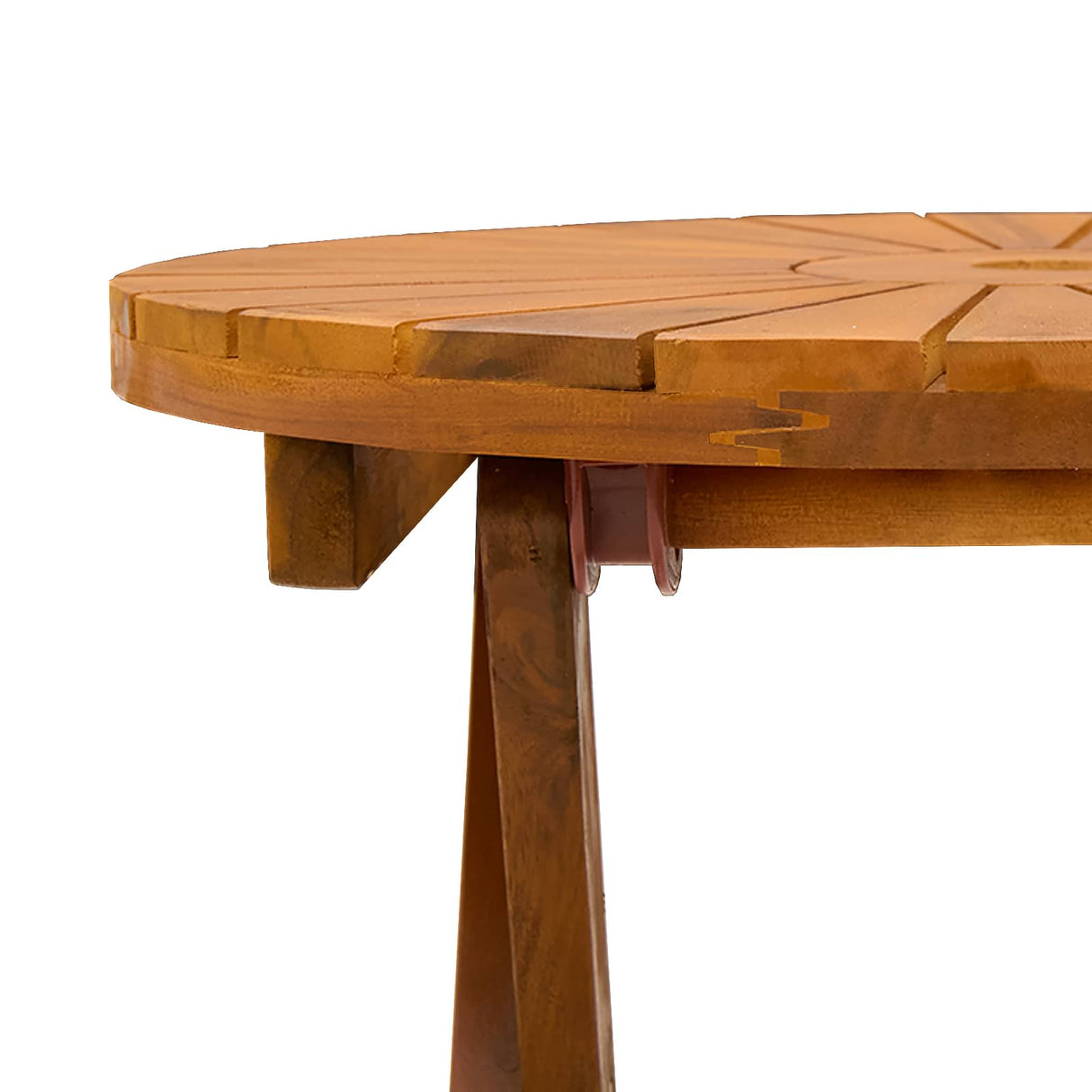 vidaXL Vouwtuin Tafel Naturel Ø60 x 75 cm Massief Acacia Hout