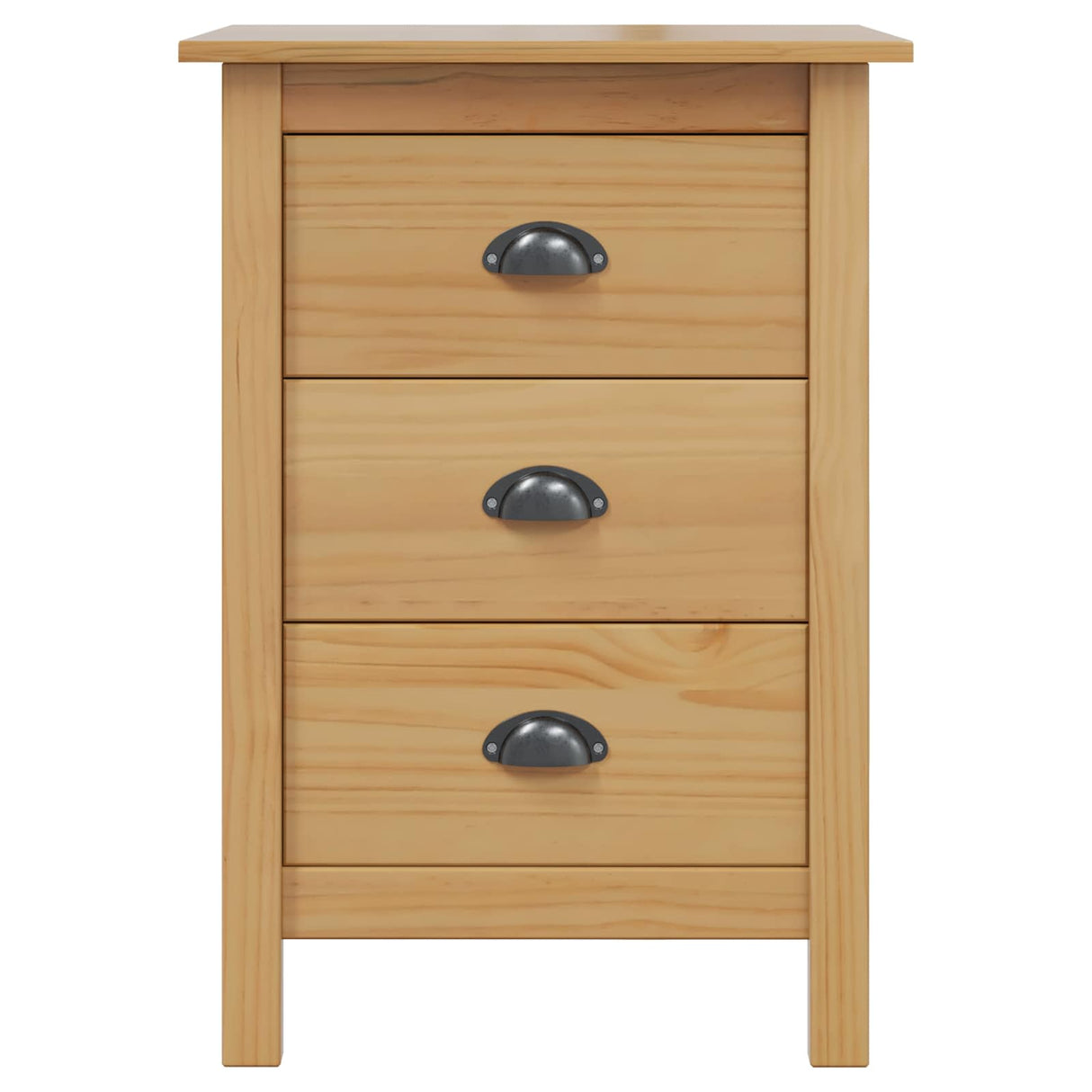 vidaXL Nachtkastje HILL Honing bruin 46 x 35 x 65 cm Massief vurenhout