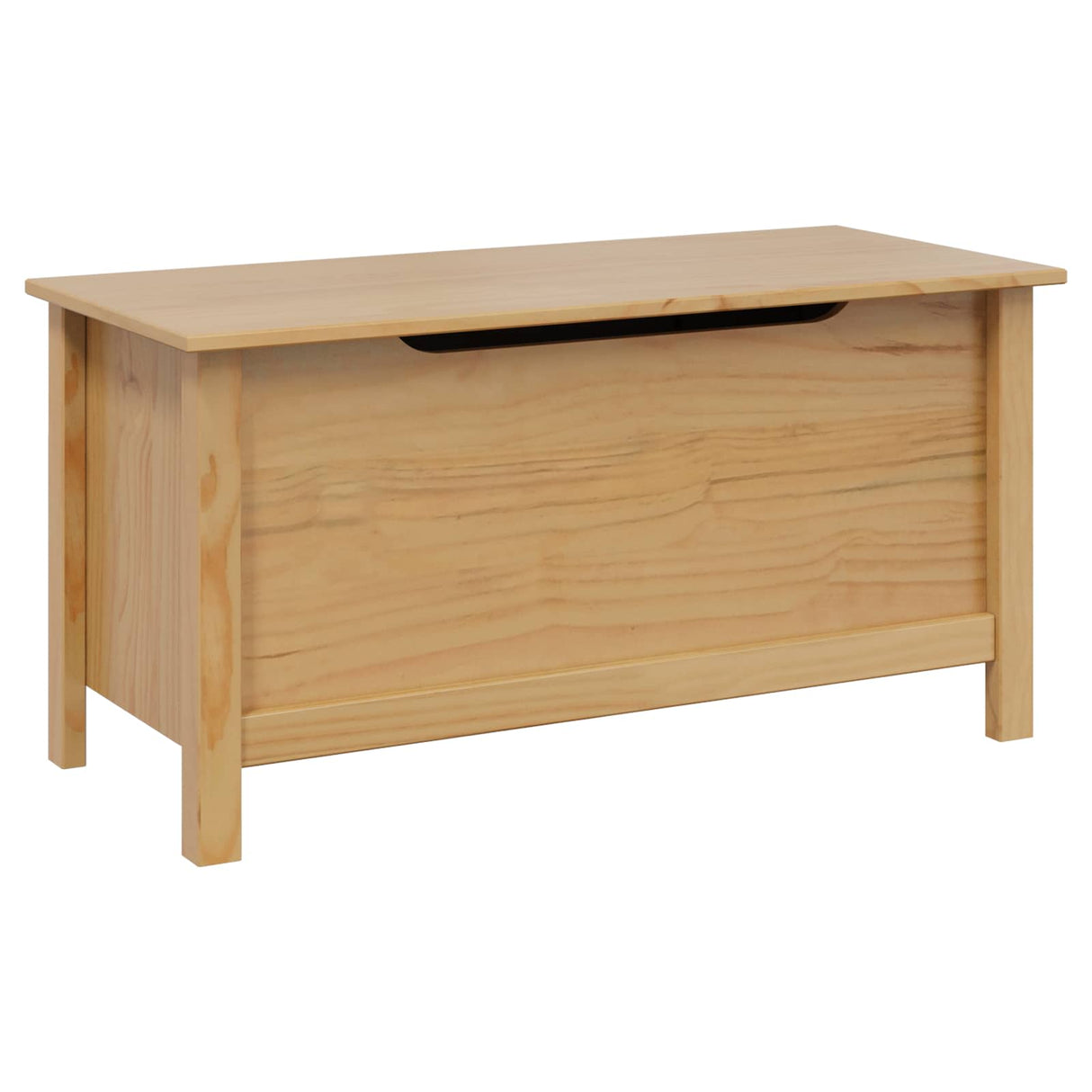 vidaXL Opbergbox HILL Honing bruin 90 x 40 x 45 cm Massief grenenhout