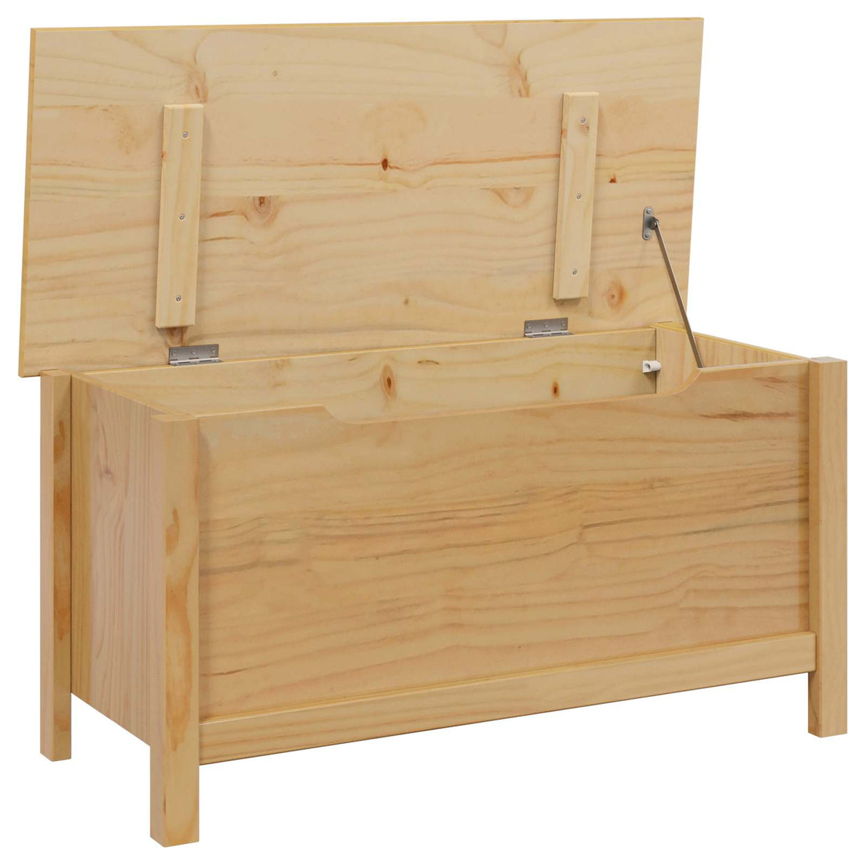 vidaXL Opbergbox HILL Honing bruin 90 x 40 x 45 cm Massief grenenhout