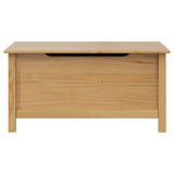 vidaXL Opbergbox HILL Honing bruin 90 x 40 x 45 cm Massief grenenhout