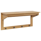 vidaXL Kapstok Honing bruin 90 x 35 x 41,5 cm Massief vurenhout