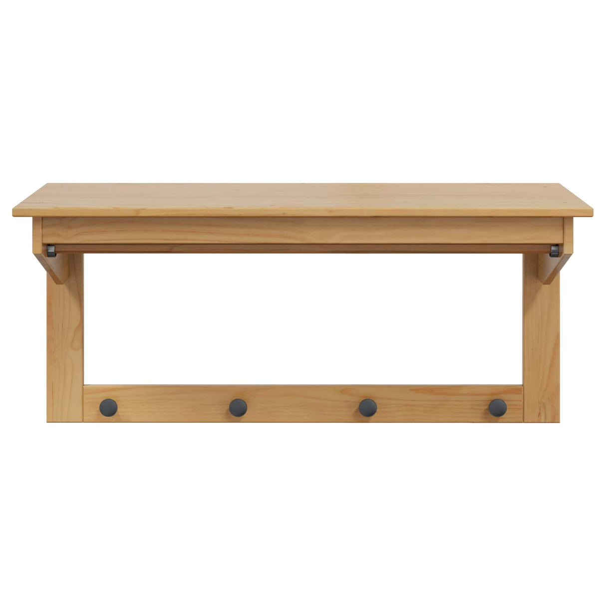 vidaXL Kapstok Honing bruin 90 x 35 x 41,5 cm Massief vurenhout