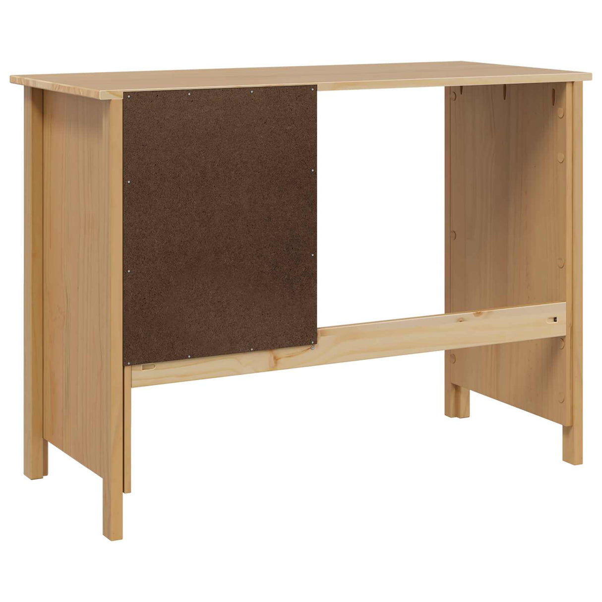 vidaXL Desk with Drawers with Drawer Honey Brown 100 x 45 x 74 cm