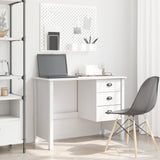 vidaXL Desk with Drawers with Drawer Honey Brown 100 x 45 x 74 cm