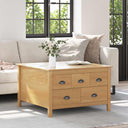 vidaXL Salontafel Honing bruin 79,5 x 79,5 x 49 cm Massief vurenhout