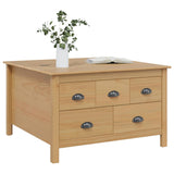 vidaXL Salontafel Honing bruin 79,5 x 79,5 x 49 cm Massief vurenhout