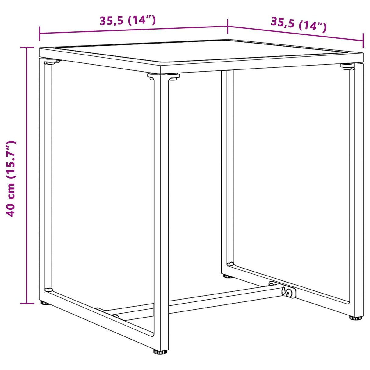 vidaXL Tuinbank Set 3 pcs Zwart en Anthraciet Staal