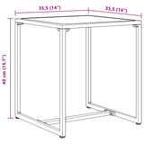 vidaXL Tuinbank Set 3 pcs Zwart en Anthraciet Staal
