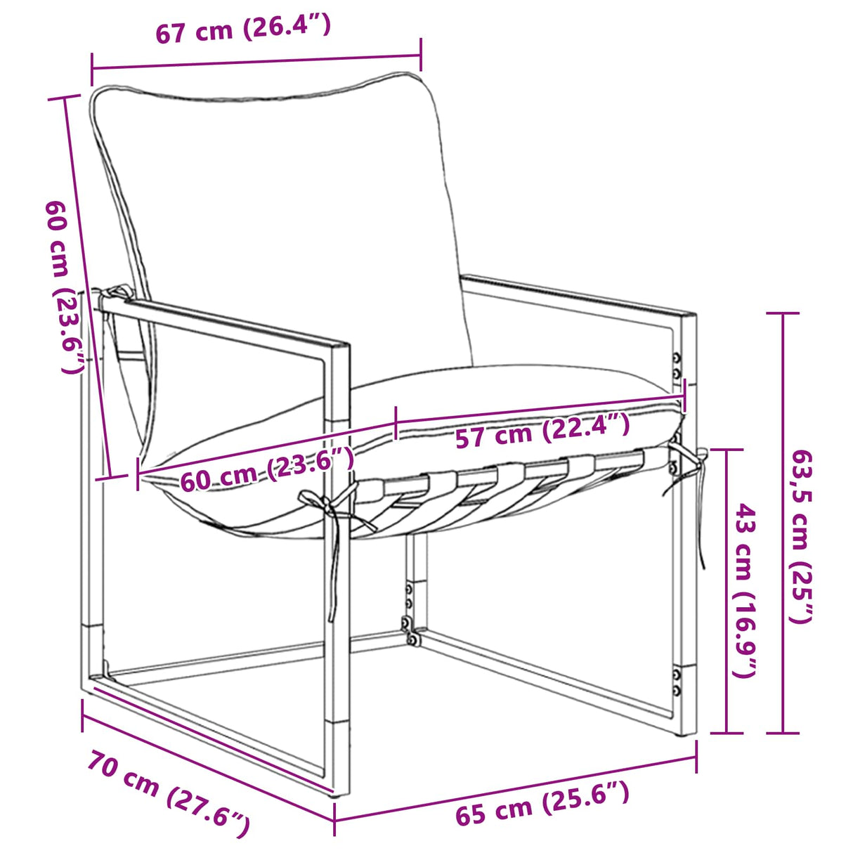 vidaXL Tuinbank Set 3 pcs Zwart en Anthraciet Staal