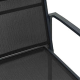 vidaXL Tuinstoelen 2 pcs Zwart en Anthraciet 53,5 x 59 x 77 cm
