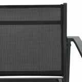 vidaXL Tuinstoelen 2 pcs Zwart en Anthraciet 53,5 x 59 x 77 cm