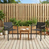 vidaXL Tuinstoelen 2 pcs Zwart en Anthraciet 53,5 x 59 x 77 cm