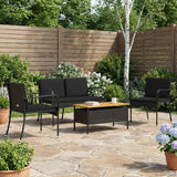 vidaXL Tuinset met kussen staal