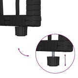 vidaXL Buitenmeubels set 4 pcs Zwart en Donker Grijs