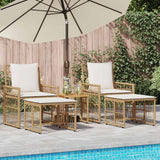 vidaXL Buitenmeubels set 4 pcs Zwart en Donker Grijs