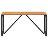 vidaXL Tuin Tafel Zwart en Bruin 80 x 40 x 40 cm poly rattan