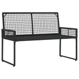 vidaXL Outdoor Lounge Set with Cushions 5 pcs Black and White