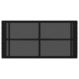 vidaXL Garden Table Black 80 x 40 x 40 cm PE Rattan and Glass