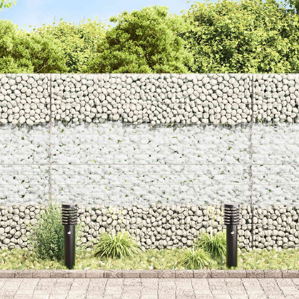 vidaXL Gabion Stones 25 kg Green 60-120 mm Glass