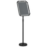 vidaXL Beursdisplays Zwart 30 x 25 x 128 cm Aluminium