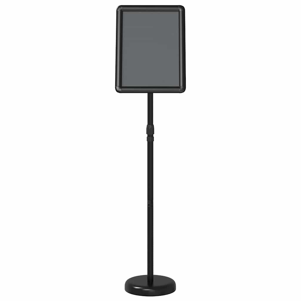 vidaXL Beursdisplays Zwart 30 x 25 x 128 cm Aluminium