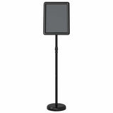 vidaXL Beursdisplays Zwart 30 x 25 x 128 cm Aluminium