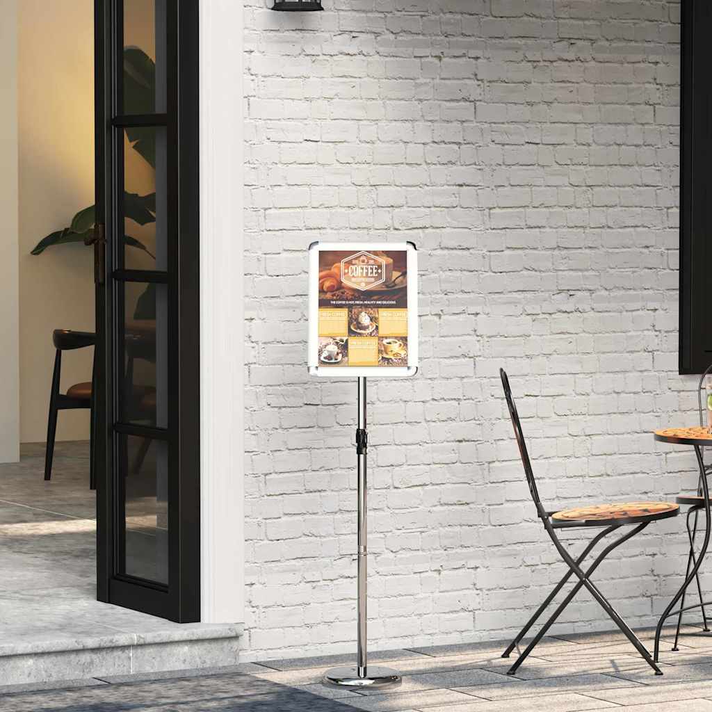 vidaXL Beursdisplays Zwart 30 x 25 x 128 cm Aluminium