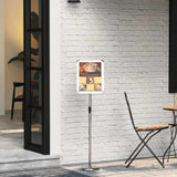 vidaXL Beursdisplays Zwart 30 x 25 x 128 cm Aluminium