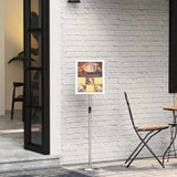 vidaXL Beursdisplays Zwart 30 x 25 x 128 cm Aluminium