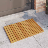 vidaXL Bath Mat Solid Brown 60 x 40 cm Wood