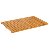 vidaXL Bath Mat Solid Brown 60 x 40 cm Wood
