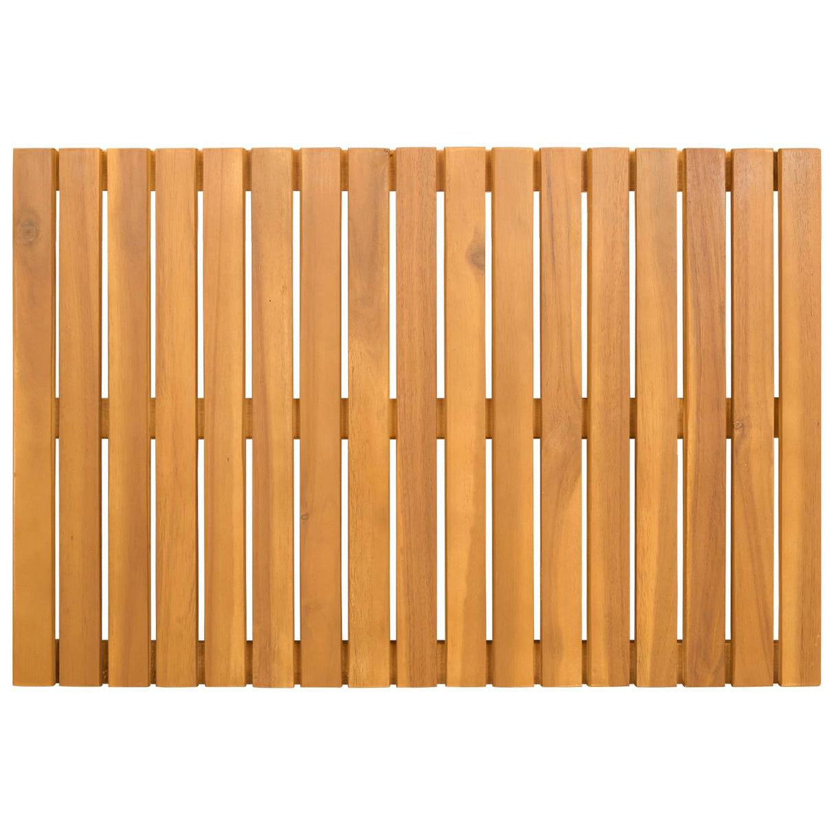 vidaXL Bath Mat Solid Brown 60 x 40 cm Wood