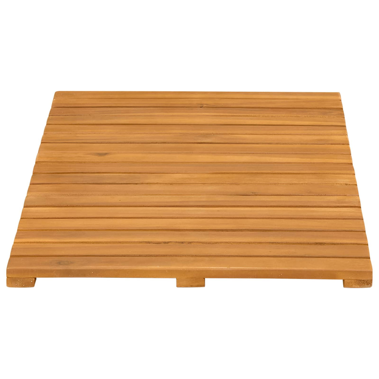vidaXL Bath Mat Solid Brown 60 x 40 cm Wood