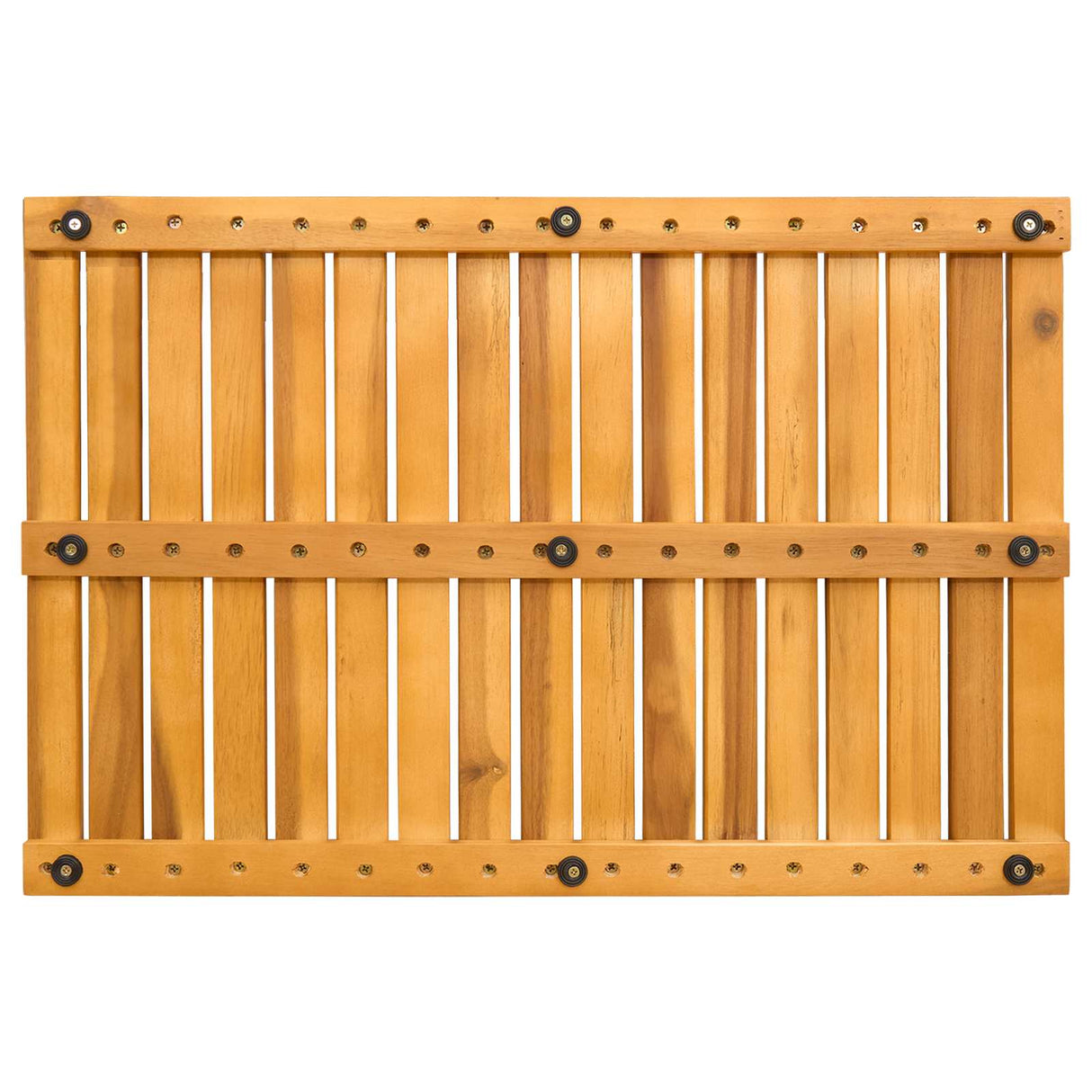 vidaXL Bath Mat Solid Brown 60 x 40 cm Wood