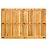 vidaXL Bath Mat Solid Brown 60 x 40 cm Wood