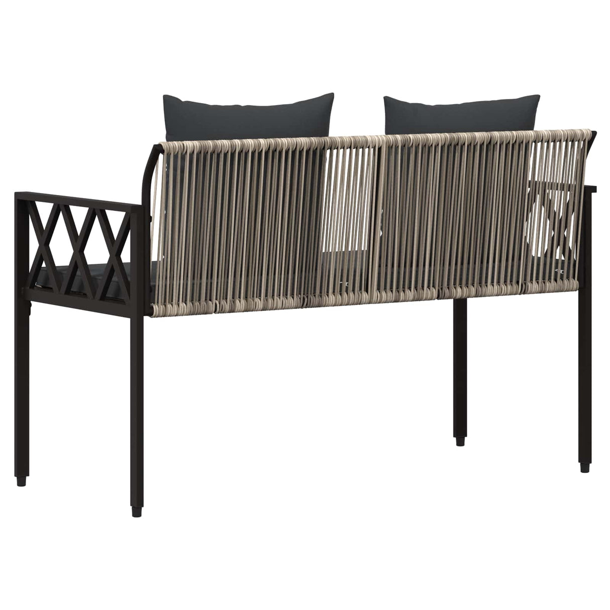 vidaXL Buitenbanken 2 -Seater 116 x 56 x 75 cm poly rattan