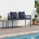 vidaXL Buitenbanken 2 -Seater 116 x 56 x 75 cm poly rattan
