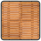 vidaXL 2 Stuk Tuin middelste sofa met opklaptafel poly rattan Zwart