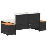 vidaXL Buiten bank set 4 -Seater 4 pcs 55 x 30 x 39 cm