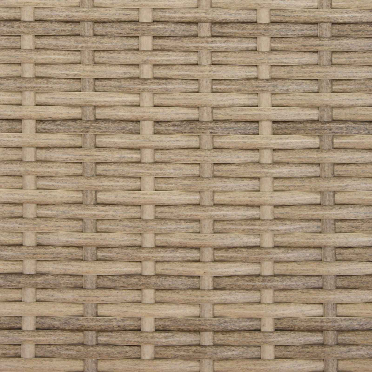 vidaXL Tuinbed met parasol poly rattan bruin