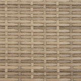 vidaXL Tuinbed met parasol poly rattan bruin