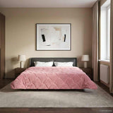 vidaXL Volledig Jaar Dekbed Gekwilt Antraciet 135 x 200 cm