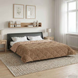 vidaXL Volledig Jaar Dekbed Gekwilt Antraciet 135 x 200 cm