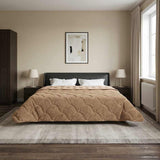 vidaXL Volledig Jaar Dekbed Gekwilt Antraciet 135 x 200 cm