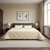 vidaXL Volledig Jaar Dekbed Gekwilt Antraciet 135 x 200 cm