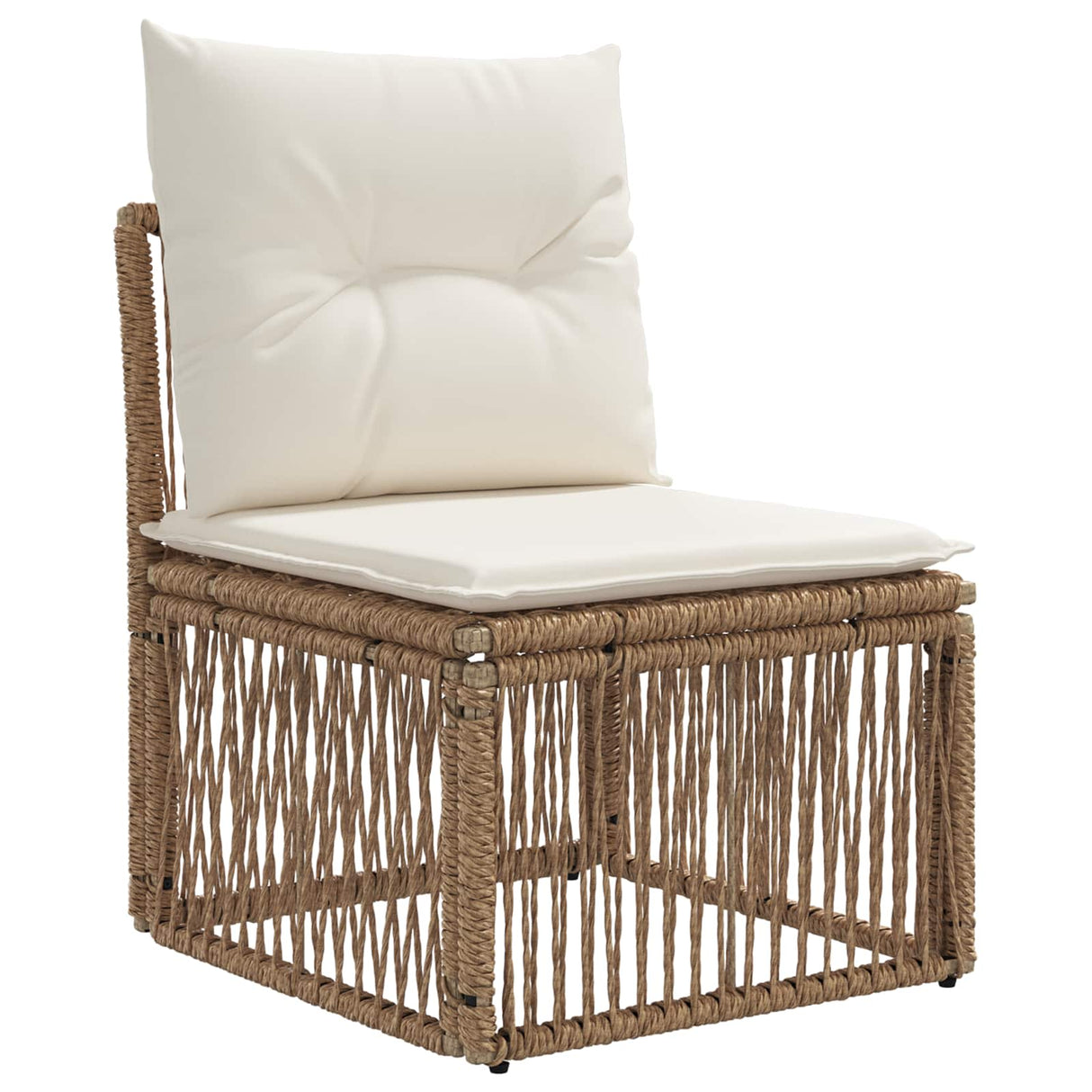 vidaXL Hoeksofa eenheid Zwart poly rattan