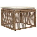 vidaXL Hoeksofa eenheid Zwart poly rattan