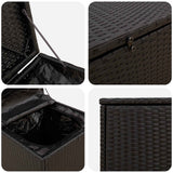 vidaXL Kussenbox 55 x 55 x 69 cm staal
