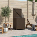 vidaXL Kussenbox 55 x 55 x 69 cm staal